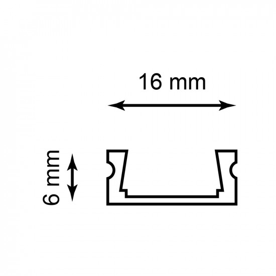 Профиль накладной для светодиодной ленты CAB262 FERON