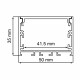 Профиль накладной для светодиодной ленты CAB257 FERON