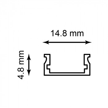Профиль накладной для светодиодной ленты